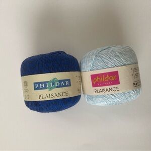 Phildar Plaisance Crochet Knit Yarn Ball Lot of 2
